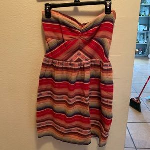 Roxy Aztec strapless dress